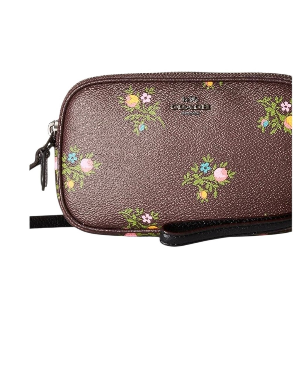 COACH Clutch in Dk/Oxblood Floral